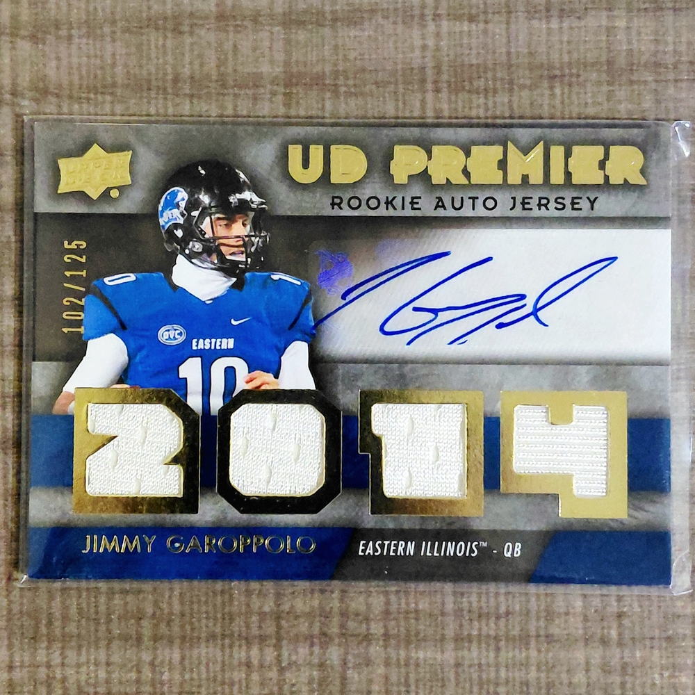 UD Premier Rookie Auto Jersey Card